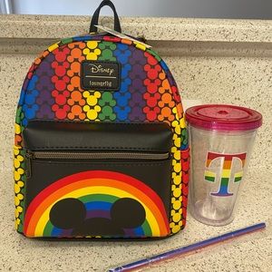 Disney loungefly Mickey pride purse